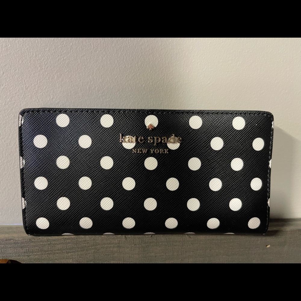 Kate Spade large slim bifold wallet